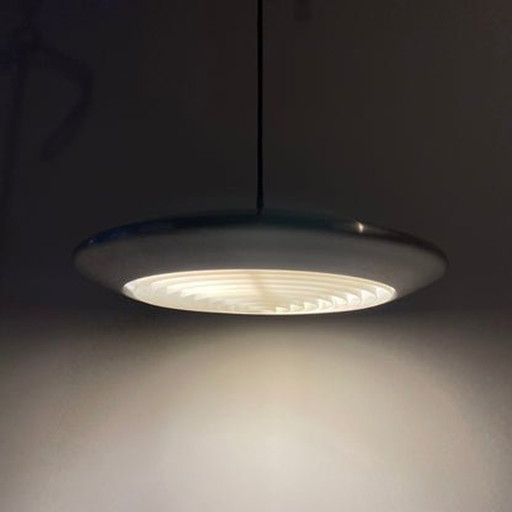 Mist & Mørup Diskos Hanglamp - Zilver - Door Jo Hammerborg - 1960