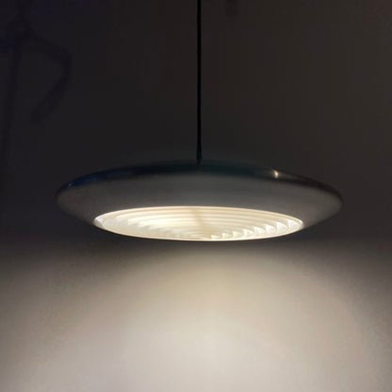 Image 1 of Mist & Mørup Diskos Hanglamp - Zilver - Door Jo Hammerborg - 1960