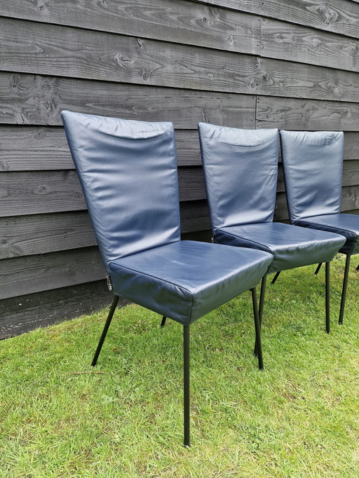 Montis Orea Leren Stoelen 4X