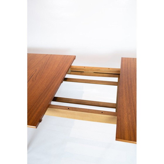 Image 1 of Vintage eettafel in teak en eiken met verlengstukken van Hans J. Wegner en Andreas Tuck