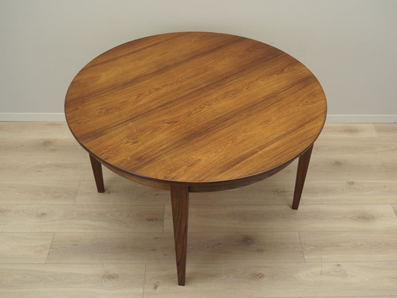 Image 1 of Ronde rozenhouten tafel, Deens ontwerp, 1970S, Productie: Denemarken