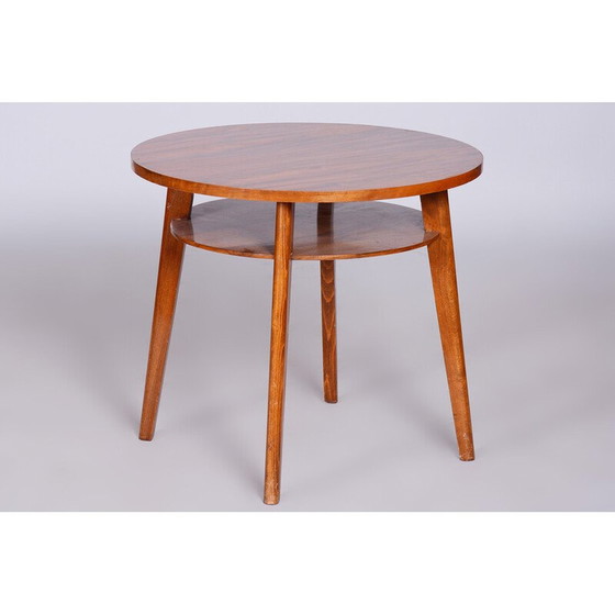 Image 1 of Mid Century ronde bijzettafel van Jitona, Tsjechië 1950