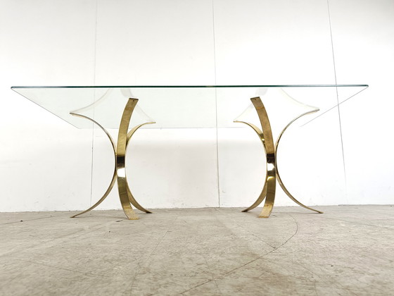 Image 1 of Vintage koperen eettafel, jaren 70