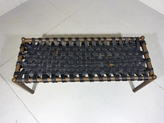 Image 1 of Vintage industrieel bankje