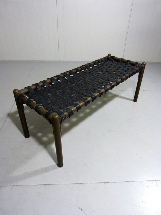 Image 1 of Vintage industrieel bankje