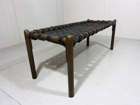 Image 1 of Vintage industrieel bankje