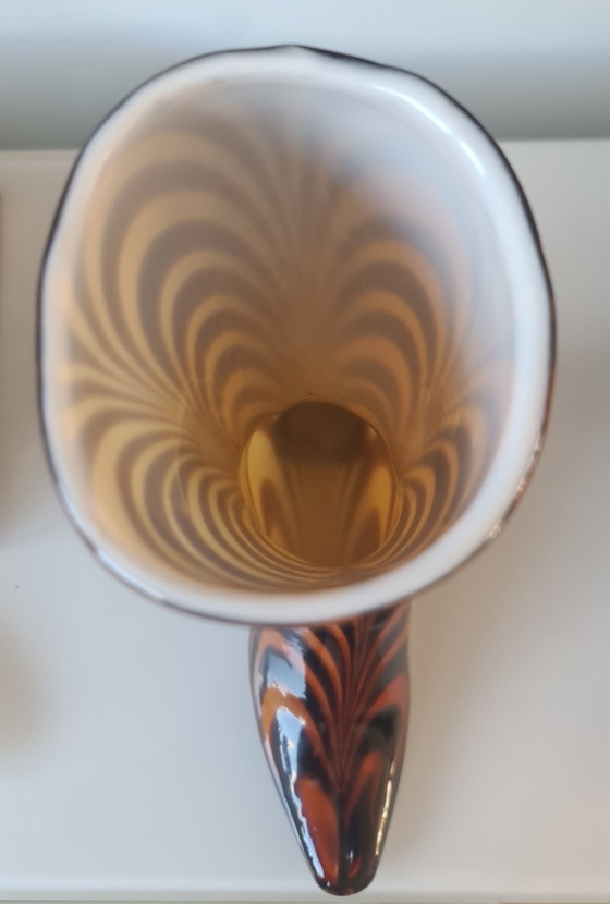 Image 1 of Murano, Hoge Glazen Laklaars Vaas