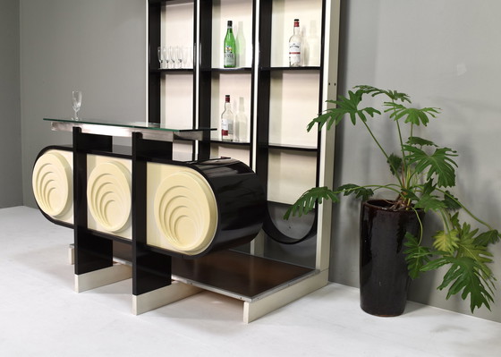 Image 1 of Cocktail Dry Bar In De Stijl Van Joe Colombo - Italië, jaren '70