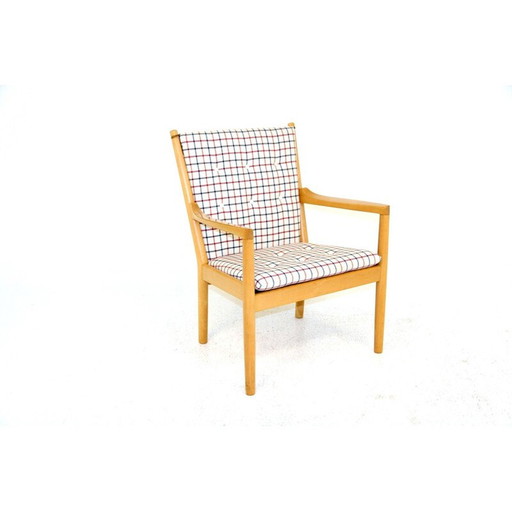 Vintage beukenhouten fauteuil van Hans Wegner voor Fritz Hansen, 1980