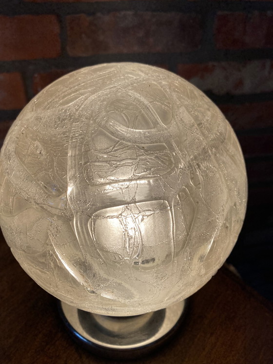 Image 1 of Doria leuchten vintage design lamp ijsglas