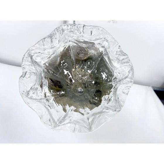 Image 1 of Vintage plafondlamp in Murano glas en messing van La Murrina, Italië 1980