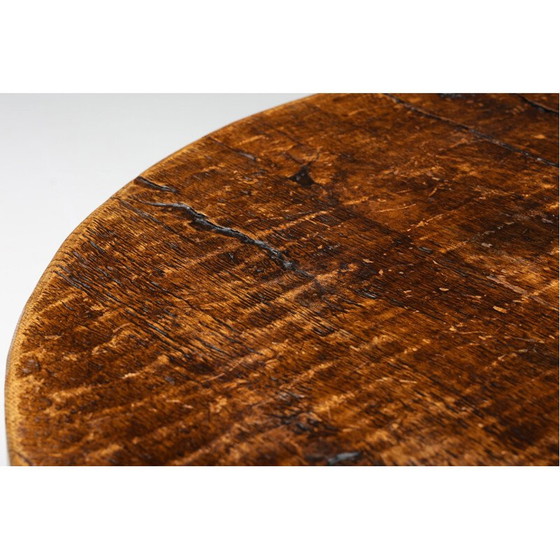 Image 1 of Vintage ronde salontafel met vier poten van Wabi Sabi, 1950