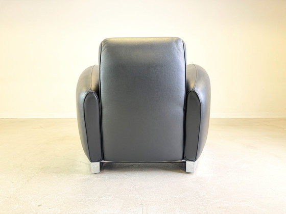 Image 1 of De Sede Fauteuil Ds 57 Bugatti Franz Romero Leder Zwart