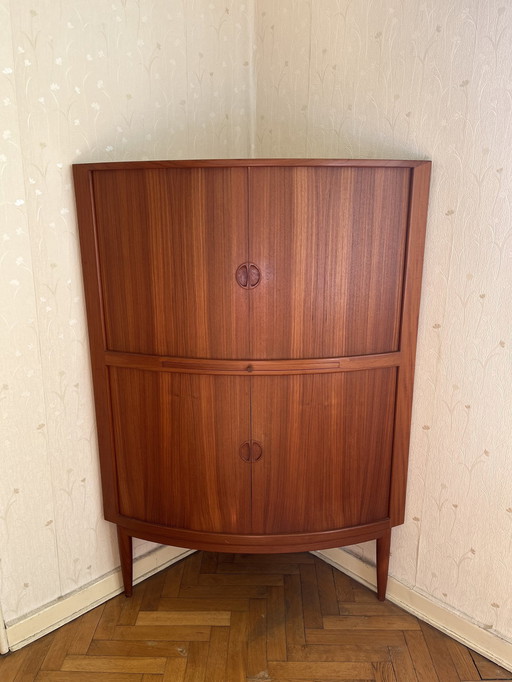 Vintage hoekkast in teak / Deens ontwerp / 1960 / Mid Century