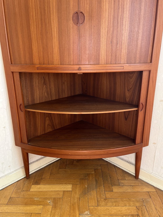 Image 1 of Vintage hoekkast in teak / Deens ontwerp / 1960 / Mid Century