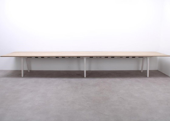 Image 1 of Vitra Joyn 2 Vergadertafel Wit / Robuust Eiken