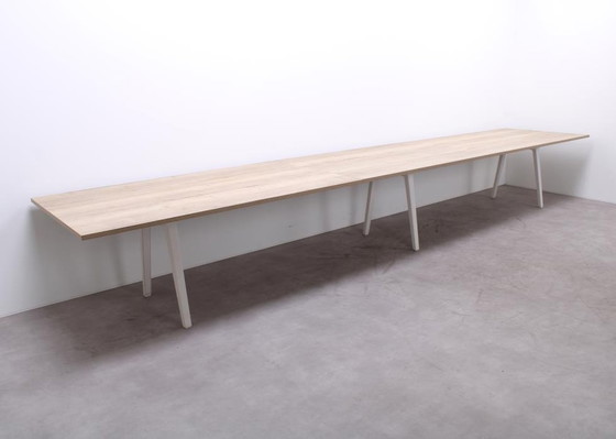 Image 1 of Vitra Joyn 2 Vergadertafel Wit / Robuust Eiken