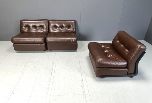 Modulaire sofa Amanta van Mario Bellini voor B&B Italia, 1970S - Set van 3