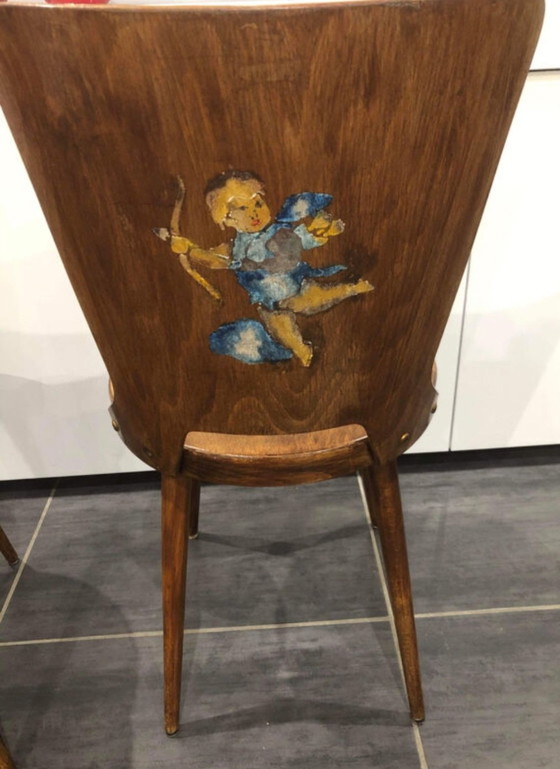 Image 1 of Paar Baumann Stoelen Model 《 Duif 》60s