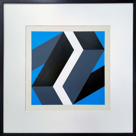 Image 1 of Compositie [Unicum] - Kunstenaar: Georg Ruyter - 1969