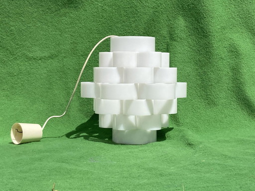 Scandinavische witte hanglamp, 1970S