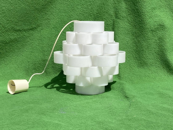 Image 1 of Scandinavische witte hanglamp, 1970S