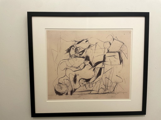 Heliogravure Van Willem De Kooning In Perfecte Staat