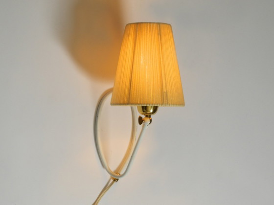 Image 1 of Prachtige zeer zeldzame Mid Century Moderne Tafel- of Wandlamp van Vereinigte Werkstätten