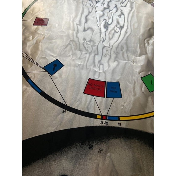 Image 1 of Vintage zeefdruk op aluminium door Joe Tilson voor Sergio Tosi