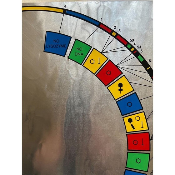 Image 1 of Vintage zeefdruk op aluminium door Joe Tilson voor Sergio Tosi