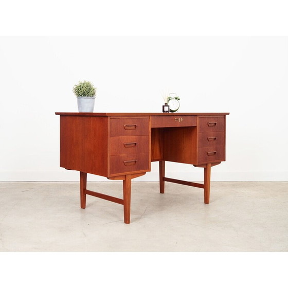 Image 1 of Vintage teakhouten bureau, Denemarken 1970