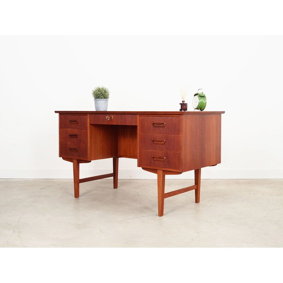 Image 1 of Vintage teakhouten bureau, Denemarken 1970