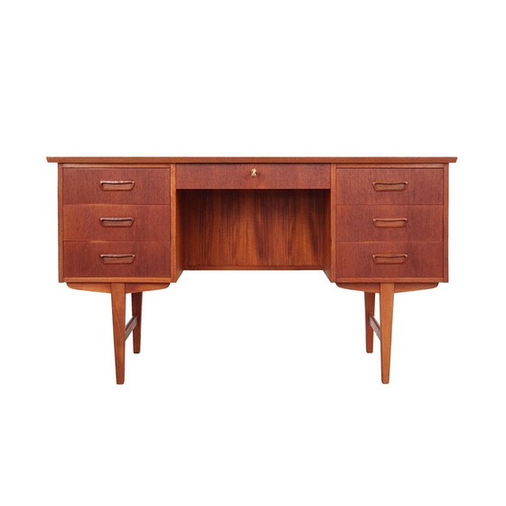 Image 1 of Vintage teakhouten bureau, Denemarken 1970