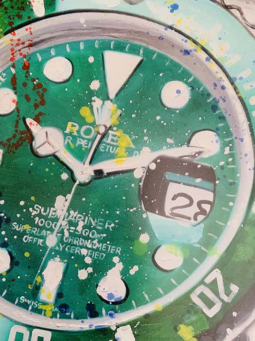 Rolex Submariner Date 116610Lv Hulk. Glicee. Nr.: 38/200. By Fransmanart.