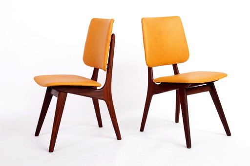 Set Van 6 Eettafelstoelen Louis Van Teeffelen