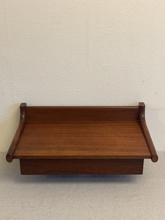 Image 1 of Vintage Zwevende Wandconsole Kai Kristiansen Jaren 60 Teak