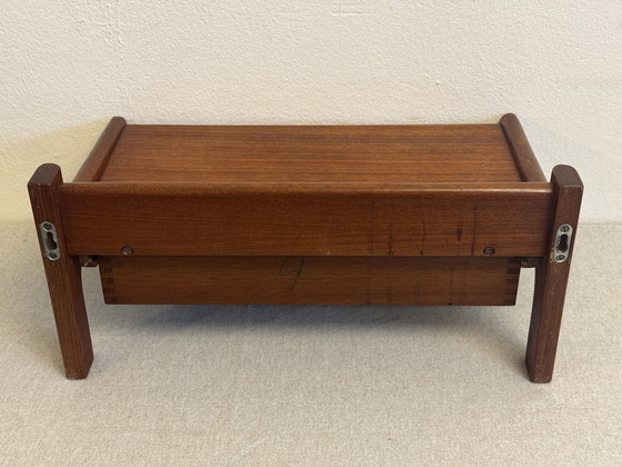 Image 1 of Vintage Zwevende Wandconsole Kai Kristiansen Jaren 60 Teak