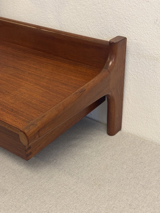 Image 1 of Vintage Zwevende Wandconsole Kai Kristiansen Jaren 60 Teak