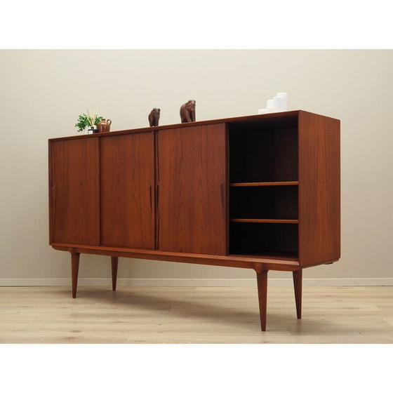 Image 1 of Vintage teakhouten highboard van Omann Jun, 1970