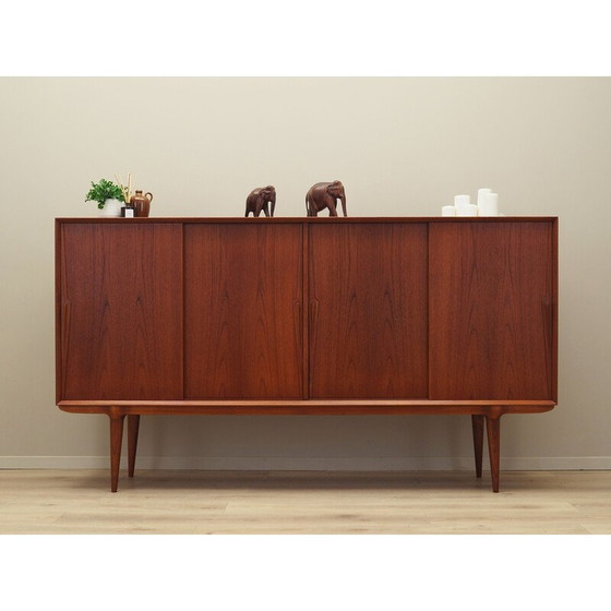 Image 1 of Vintage teakhouten highboard van Omann Jun, 1970