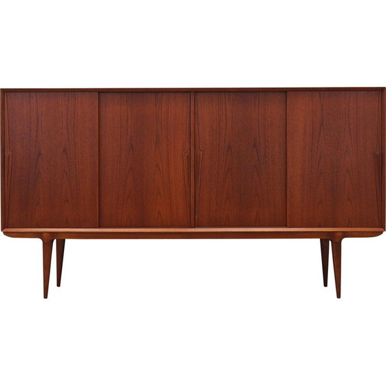 Image 1 of Vintage teakhouten highboard van Omann Jun, 1970