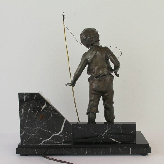 Image 1 of Vintage Art Deco lamp in calamina patina, 1930