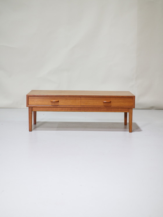 Image 1 of Laag Dressoir Tv-Meubel Teakhout Deens