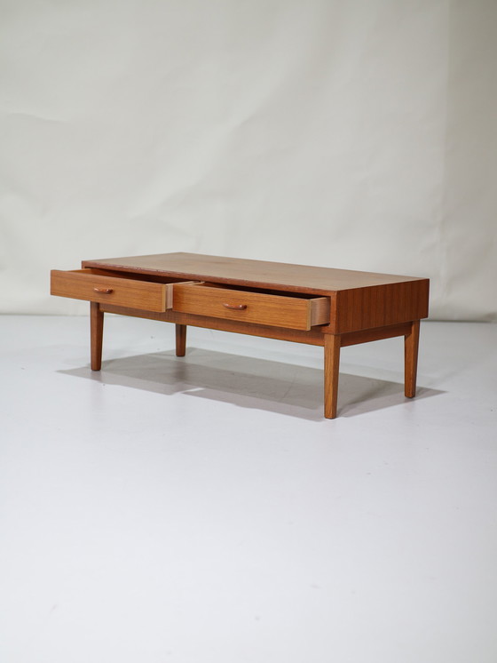 Image 1 of Laag Dressoir Tv-Meubel Teakhout Deens