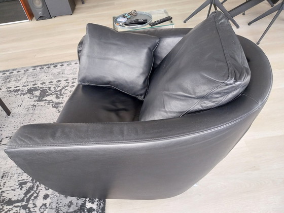 Image 1 of Fsm Sesam Relax Fauteuil Zwart Leer