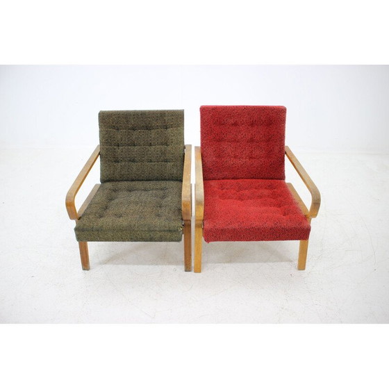 Image 1 of Vintage paar fauteuils, Tsjecho-Slowakije 1970