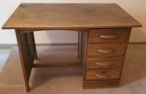 Antiek Eiken Bureau - Vintage Jaren '20 