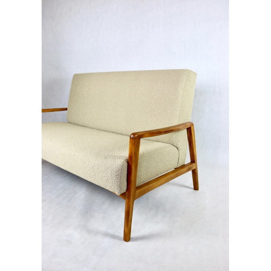 Image 1 of Vintage bank met beige lusfauteuil, 1970