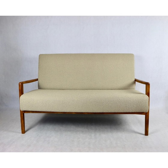 Image 1 of Vintage bank met beige lusfauteuil, 1970