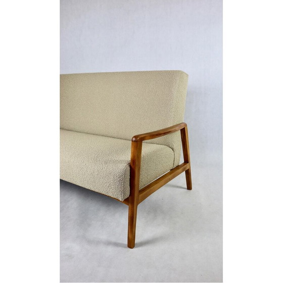 Image 1 of Vintage bank met beige lusfauteuil, 1970